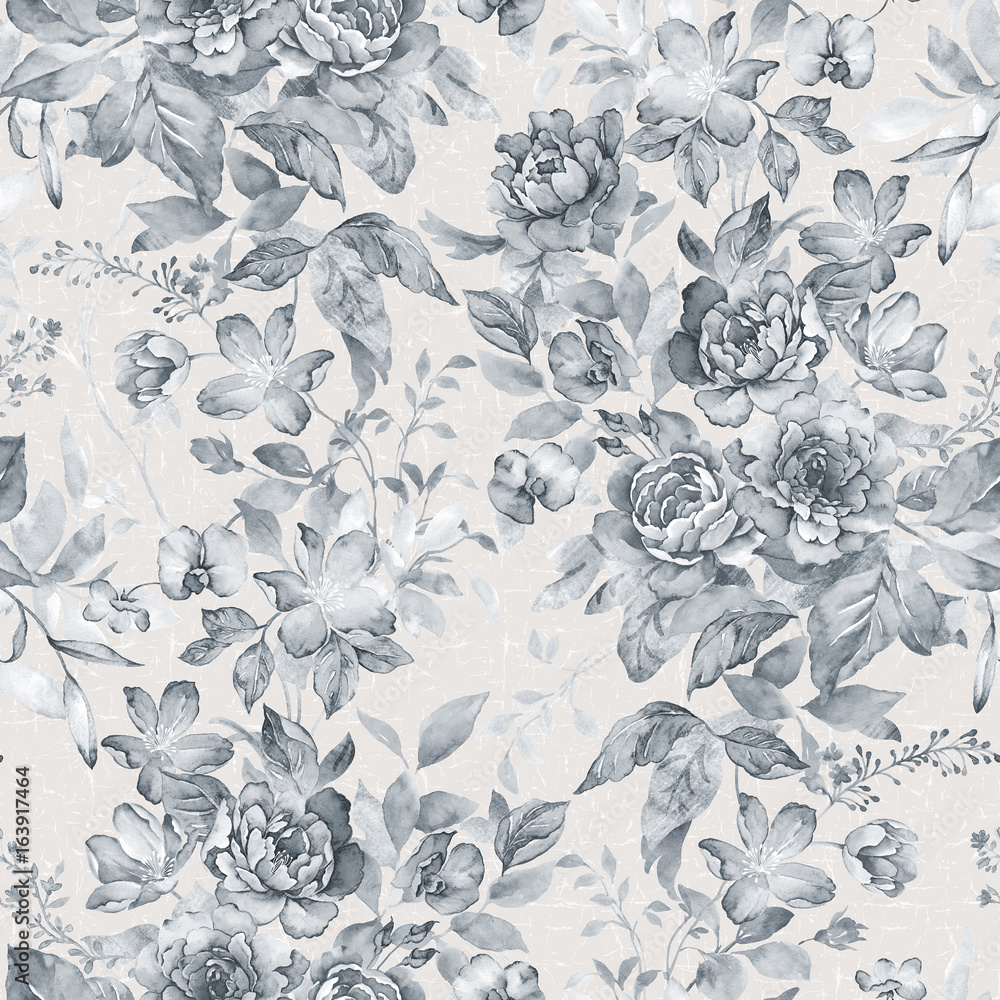 custom made wallpaper toronto digitalVivid repeating floral - For easy making seamless pattern use it for filling any contours