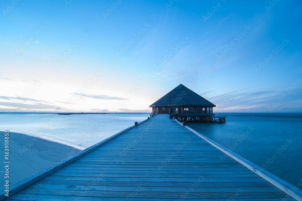 Morning twilight in Maldive