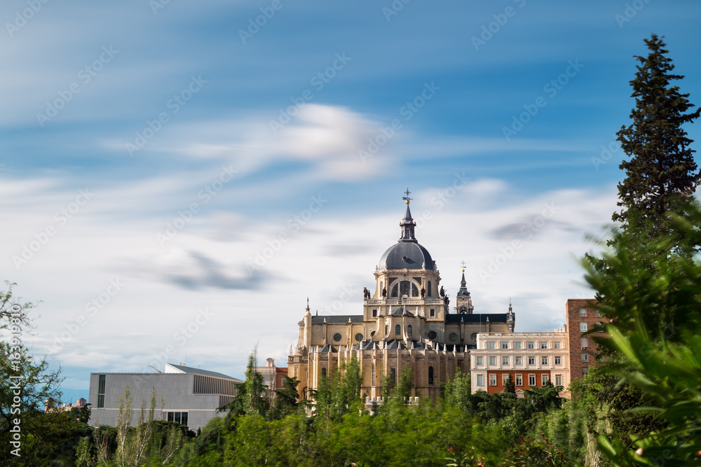 Obraz premium The Almudena catholic Cathedral of Madrid