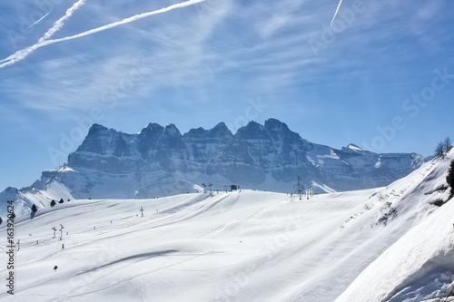 Dents du Midi, French Alps, Chatel, France