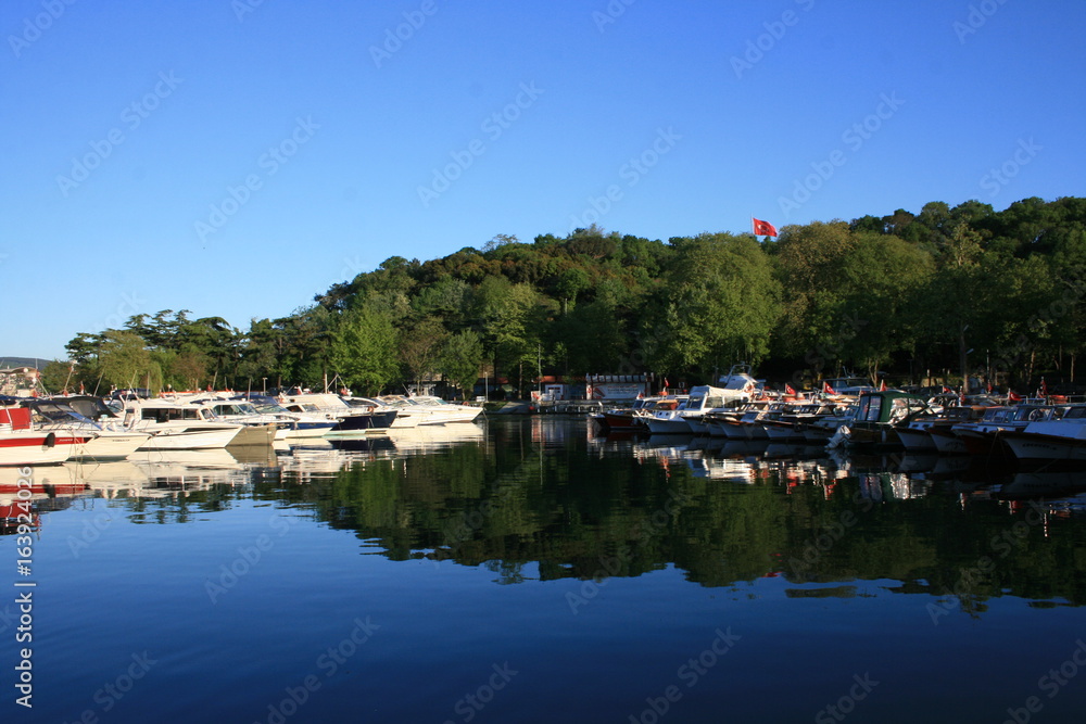 A view from Istinye Coast in Istanbul ,Turkey