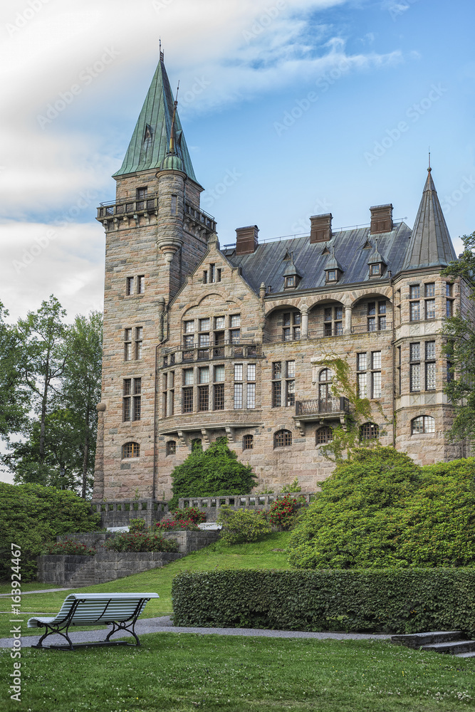 Obraz premium Old scandinavian Teleborg's castle in Sweden