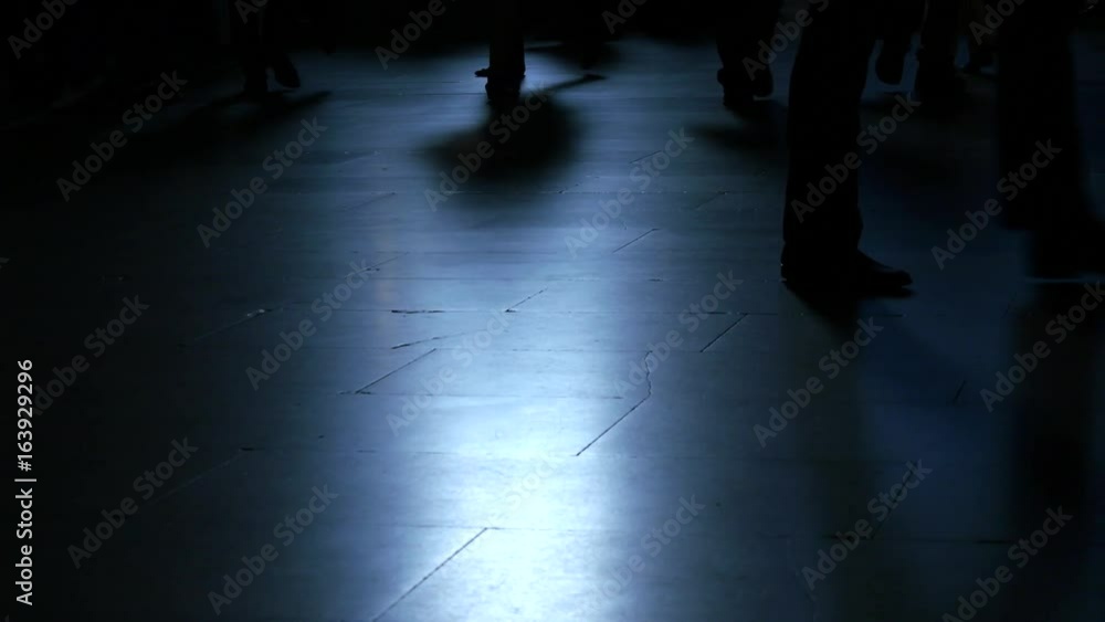 Crowds of People Walking in the City Streets. Pedestrians Commuting Background Crowds of People Walking in the City Streets. Pedestrians Commuting Background