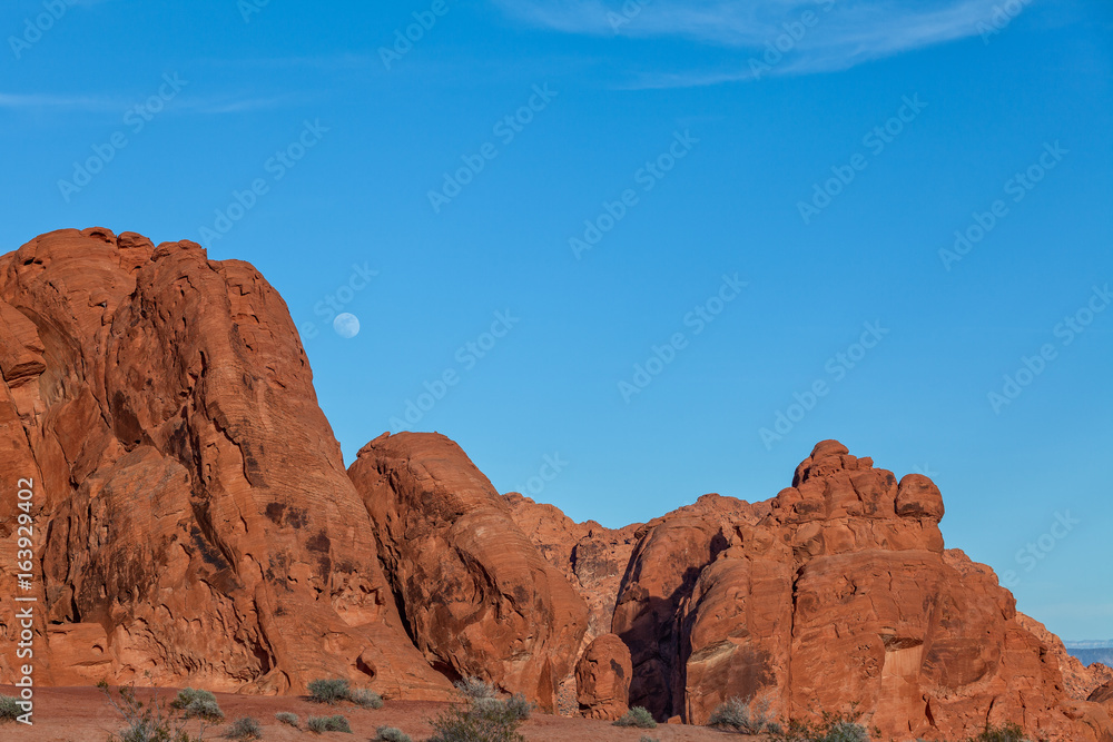 Full Moon Over Valley of Fire Nevada Full Moon Over Valley of Fire Nevada