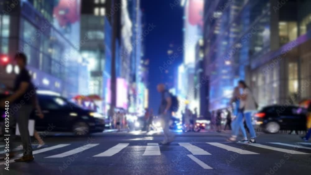 crowd of people commuting in the city. pedestrians walking on crowded street at rush hour time crowd of people commuting in the city. pedestrians walking on crowded street at rush hour time