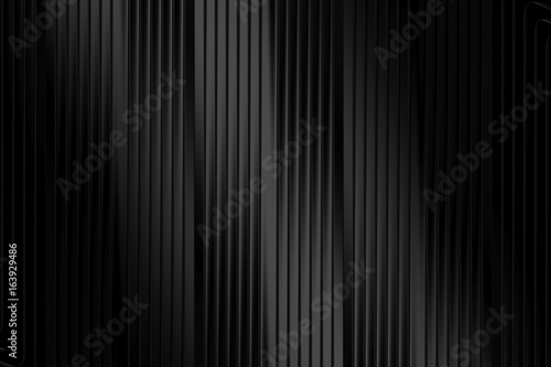 Background geometric black color pattern abstract concept 3D rendering
