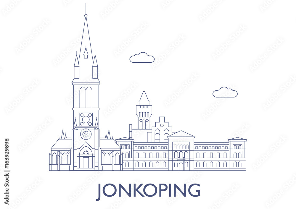 Jonkoping. The most famous buildings of the city