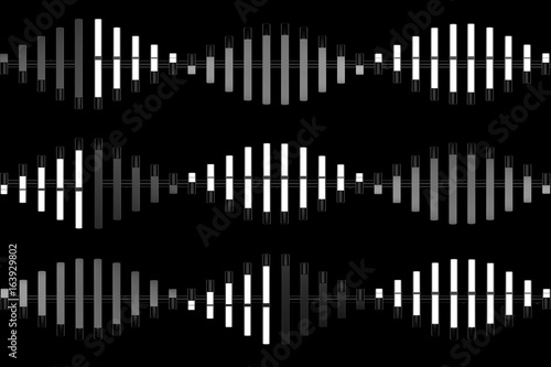 Background geometric black color pattern abstract concept 3D rendering
