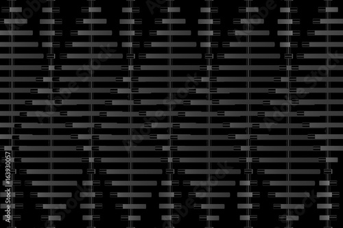Background geometric black color pattern abstract concept 3D rendering
