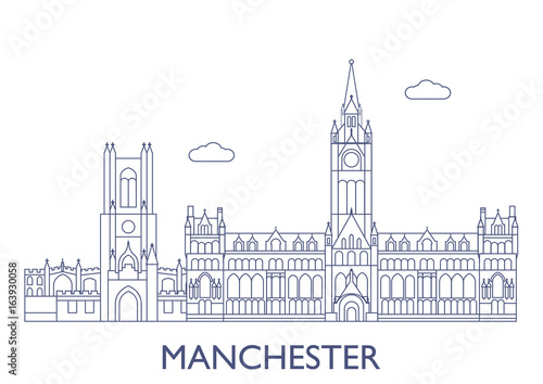 Manchester  The most famous buildings of the city