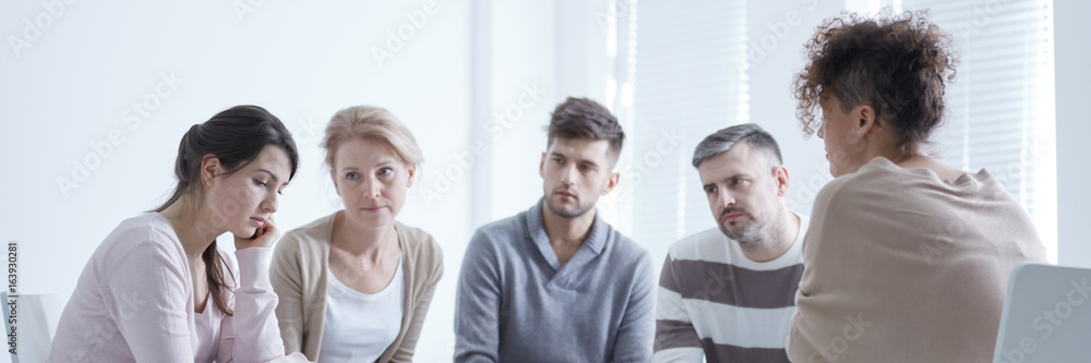 Woman suffering from anxiety disorder Woman suffering from anxiety disorder
