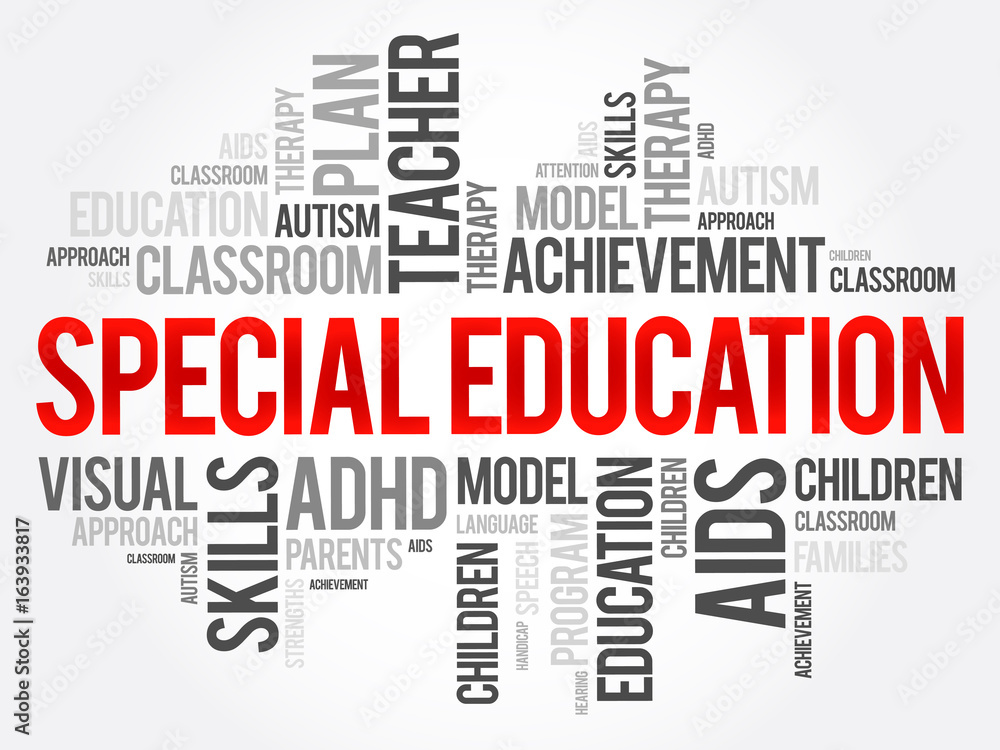 Special Education word cloud collage, education concept background Special Education word cloud collage, education concept background