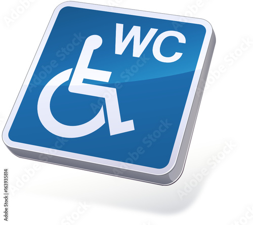 Panneau WC pour handicapés (3D)