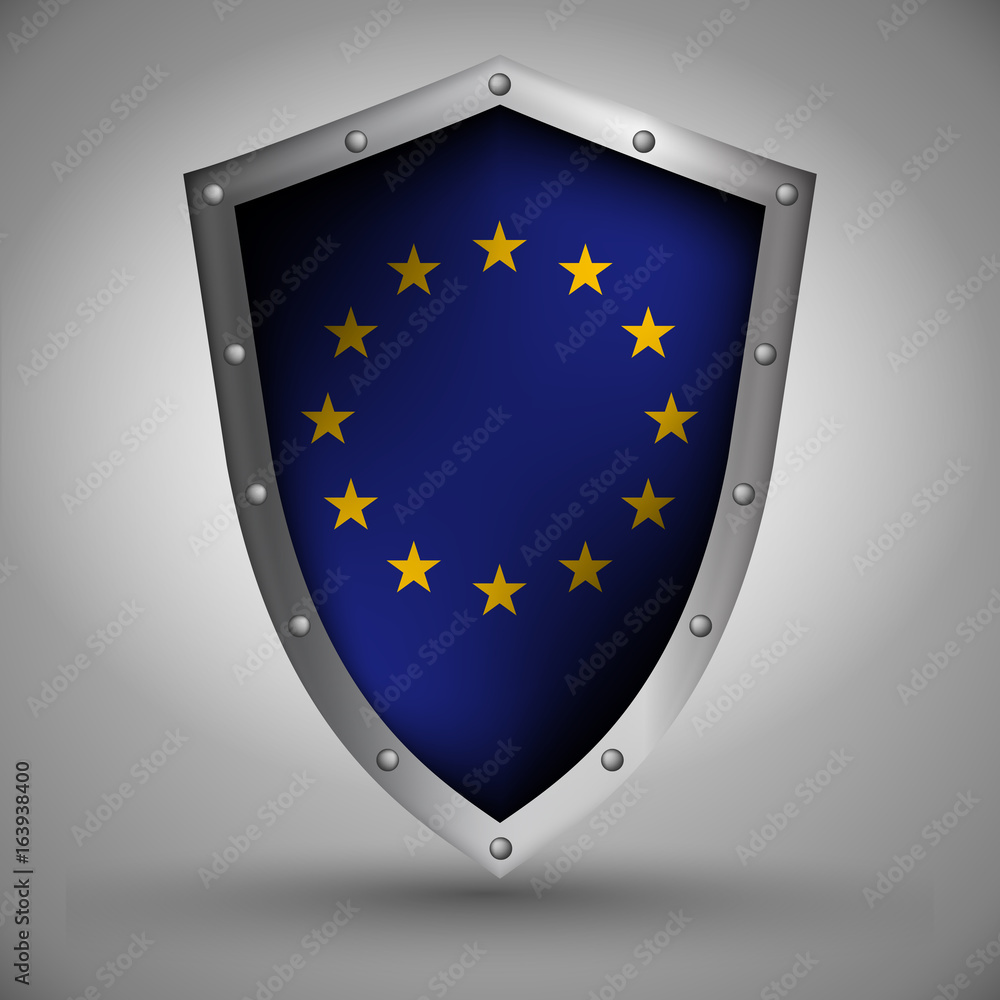 Shield with the Russian flag Shield with the Russian flag