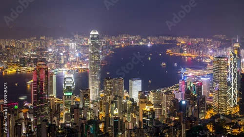 Wallpaper Mural The peak, Hong Kong, 28 May 2017 -: Hong Kong at night Torontodigital.ca