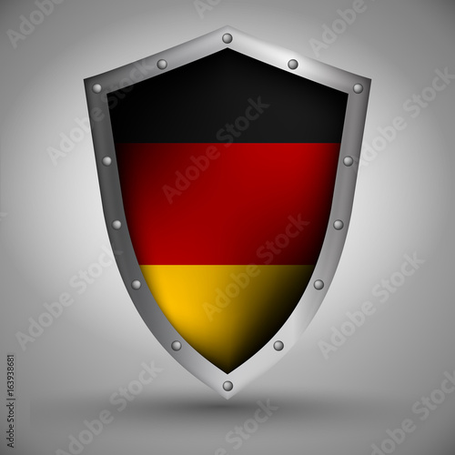 Free Download Shield with the German flag - GFXLoad