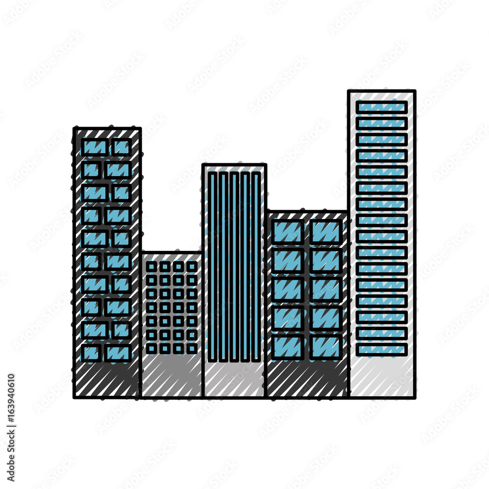buildings cityscape scene icon vector illustration design buildings cityscape scene icon vector illustration design