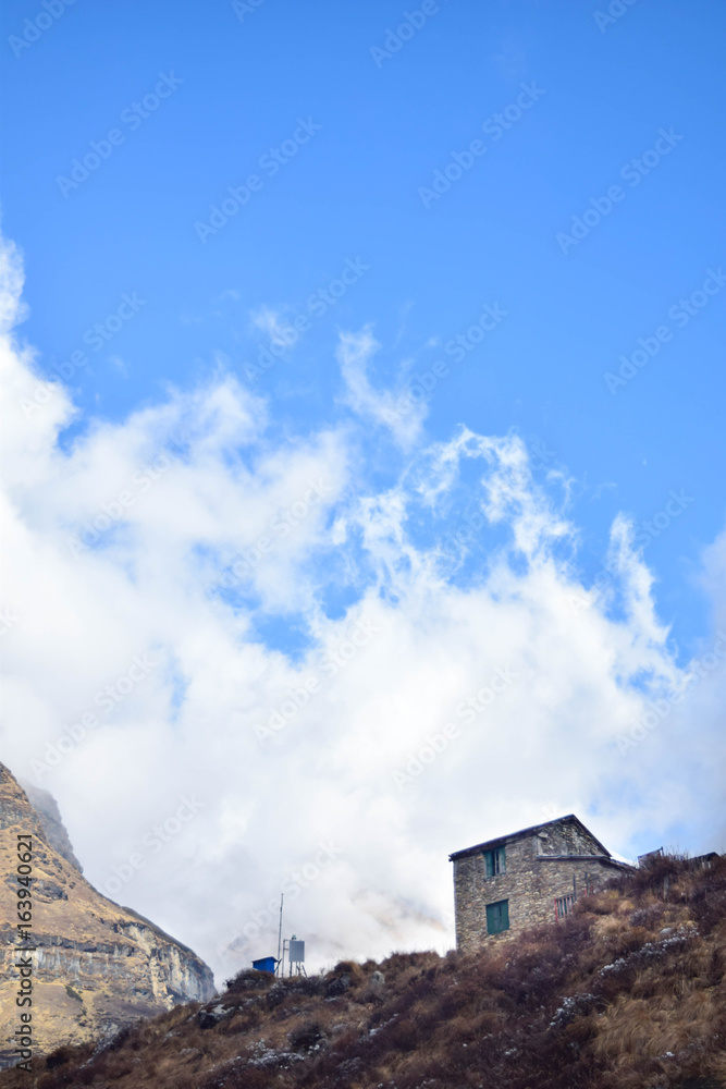 Himalaya landscape from Annapurna circuit, Nepal