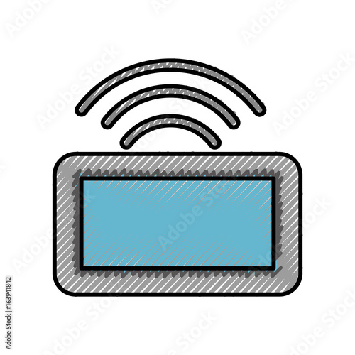 Drone remote control icon vector illustration design