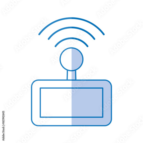 Drone remote control icon vector illustration design
