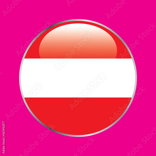 Free Download Flag of Austria as round glossy icon. Button with Austrian flag - GFXLoad