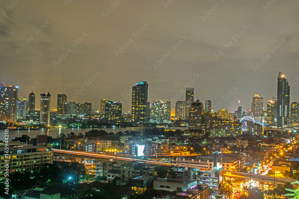 Naklejka premium Nightcap capital city