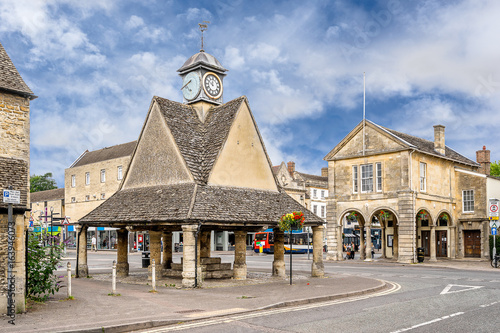 The market square in the Cotswolds village of Witney photo
