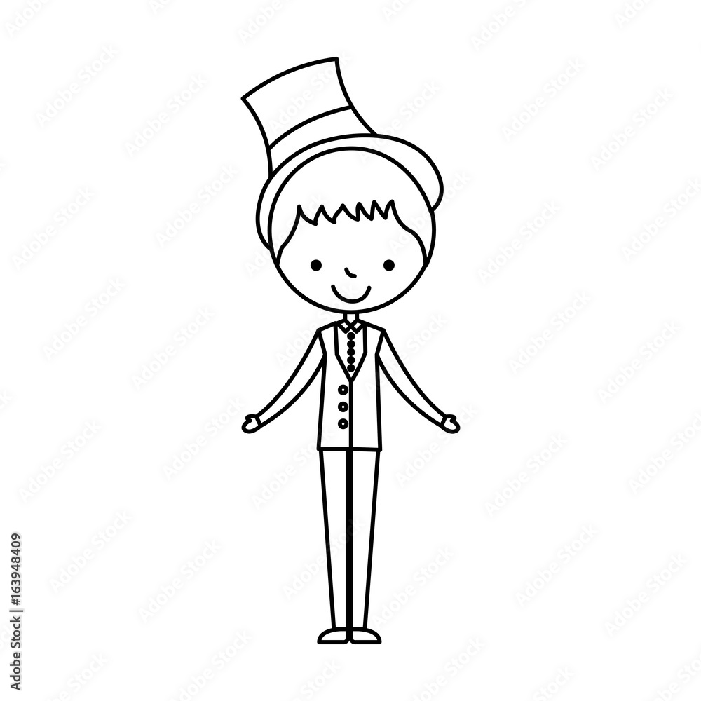 cute husband avatar character vector illustration design