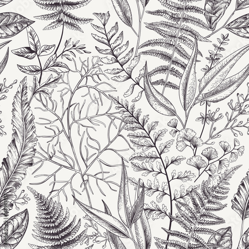 Seamless floral pattern.