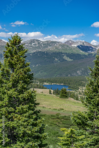 Mountain lake in Rocky Mountains
