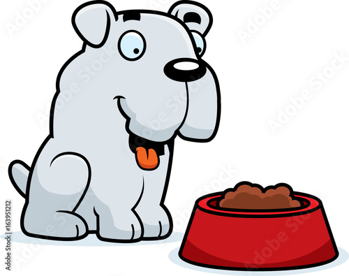 Cartoon Bulldog Food