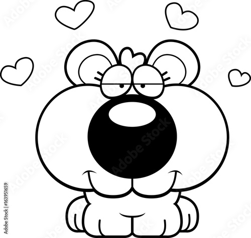 Cartoon Bear Cub Love