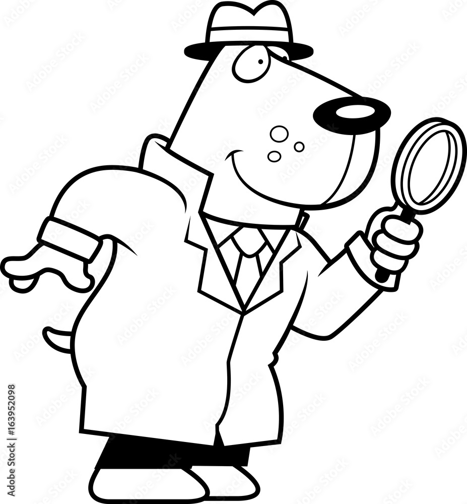Cartoon Dog Detective Cartoon Dog Detective