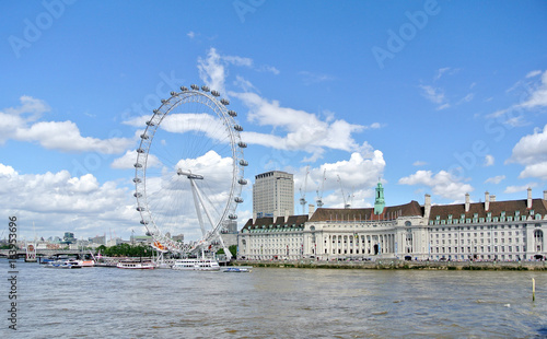 London, United kingdom - 2 July 2016: view of London Eye