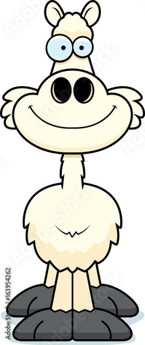 Smiling Cartoon Llama