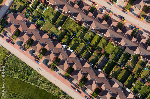 aerial view of the city suburbs © mariusz szczygieł