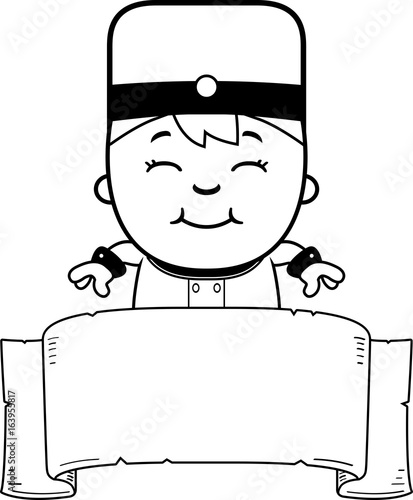 Cartoon Bellhop Banner