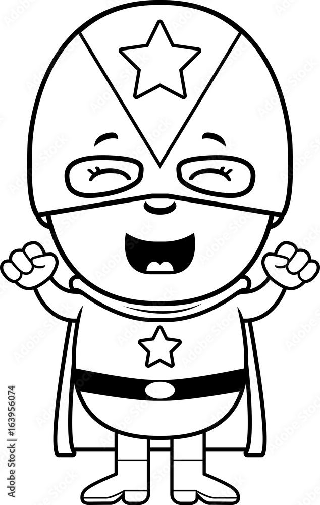 Child Superhero Excited