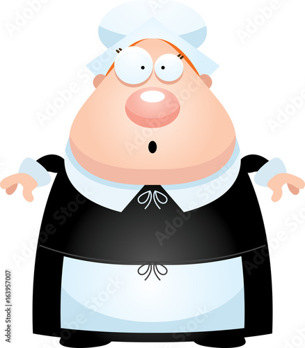 Surprised Cartoon Pilgrim