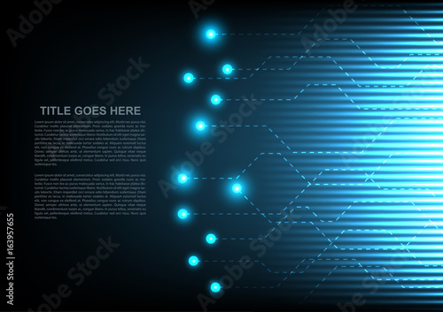 Abstract technology connection concept design