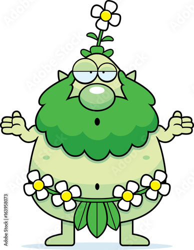 Confused Cartoon Forest Sprite