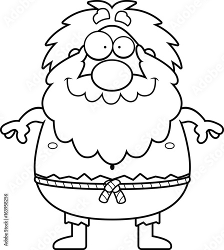 Happy Cartoon Hermit