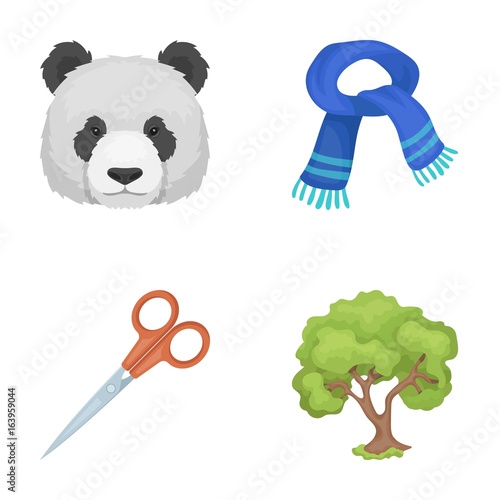 Clothes, animal and other web icon in cartoon style.training, forestry icons in set collection.