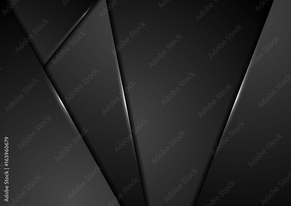 Black abstract tech corporate background