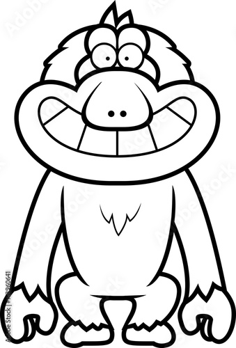 Cartoon Macaque Grin