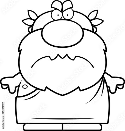 Cartoon Angry Greek