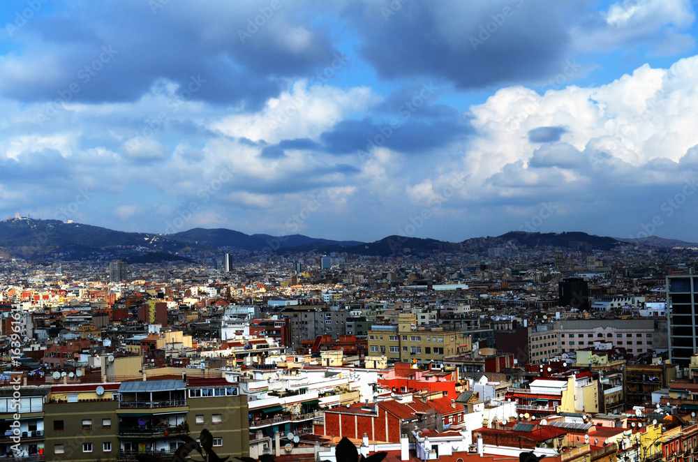 Dark clouds over Barcelona