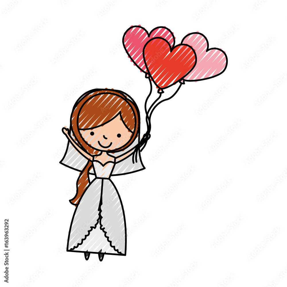 cute wife with shaped heart pumps avatar character vector illustration design cute wife with shaped heart pumps avatar character vector illustration design