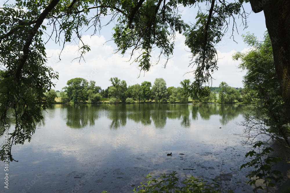 Heiligenhaus, Abtskücher Teich StockFoto Adobe Stock