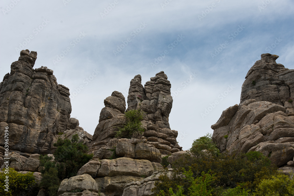 stone formation in torcal national park